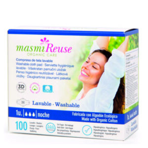 COMPRESA DE TELA LAVABLE NOCHE CON ALAS - 1U