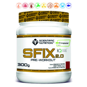 SFIX 2.0 PREWORKOUT PONCHE DE FRUTAS - 300GR.