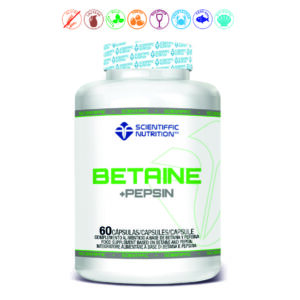 BETAINE + PEPSIN - 60 CAPSULAS
