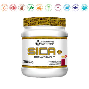 SICA+ PREWORKOUT FRUTOS ROJOS - 320GR.