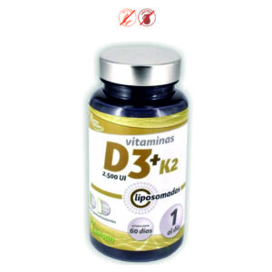 VITAMINAS D3+K2 2500UI LIPOSOMADAS - 60 CAPSULAS