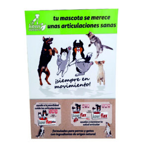 CARTEL PIE KOWI FLEX (TUS MASCOTAS SE MERECEN.