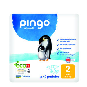 PAÑALES T2 3-6 Kg BIO - 42 UDS.