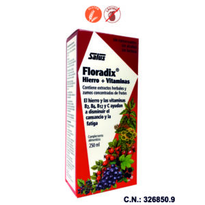 FLORADIX HIERRO + VITAMINAS - 250ML.
