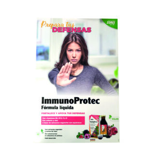 CARTEL PIE IMMUNO PROTECT PREPARA TUS DEFENSAS