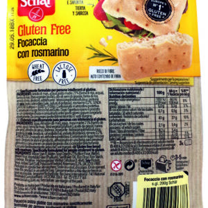 PAN FOCACCIO CON ROMERO SIN GLUTEN - 200GR.
