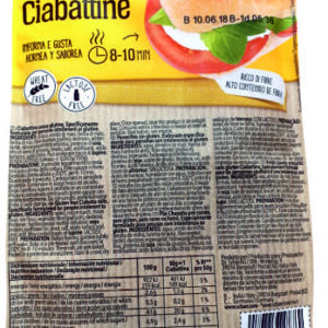 CIABATTINE SIN GLUTEN - 200GR.