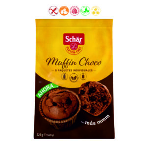 MUFFINS CHOCOLATE SIN GLUTEN 5 ENV. IND. - 225GR.