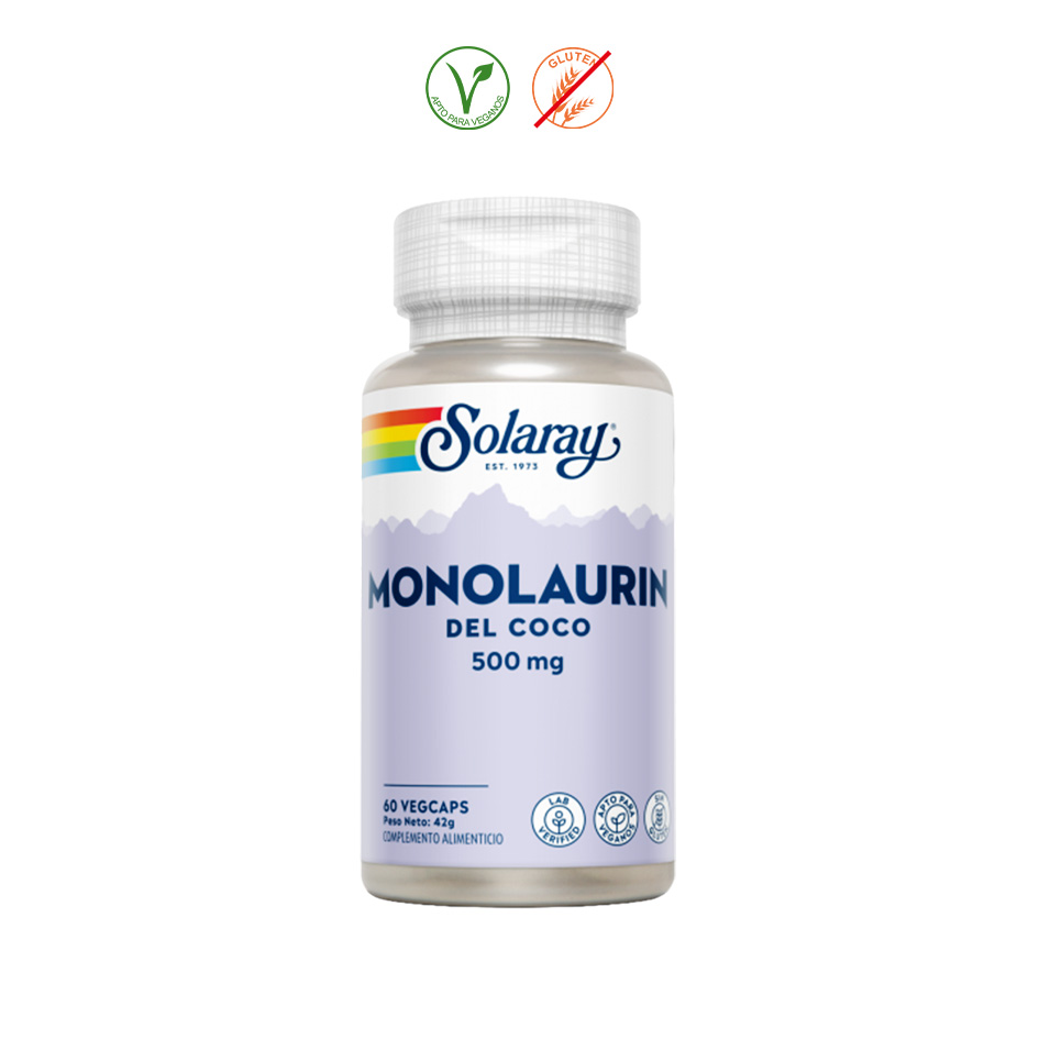 MONOLAURIN (ACIDO LAURICO) DE AC. DE COCO 500MG. - 60 CAP