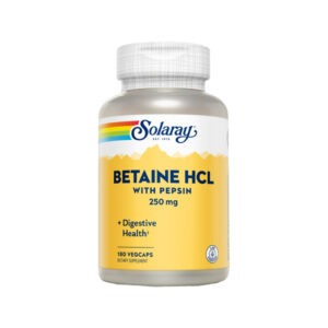 BETAINA HCL CON PEPSIN 250MG - 180 CAPSULAS