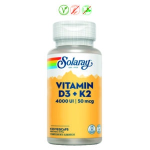 VITAMIN D3 Y K2 4000UI - 120 CAPSULAS