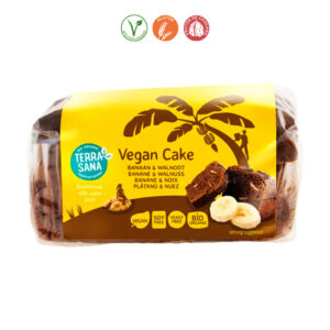 BIZCOCHO VEGAN CAKE PLATANO Y NUECES - 350GR.
