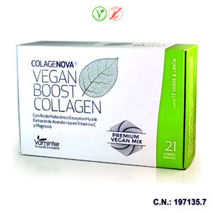 COLAGENOVA VEGAN BOOST LIMON Y TE VERDE - 21 SOBRES