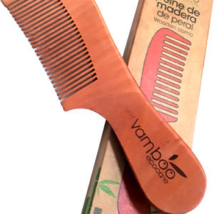 PEINE DE MADERA DE PERAL - 1 UNIDAD