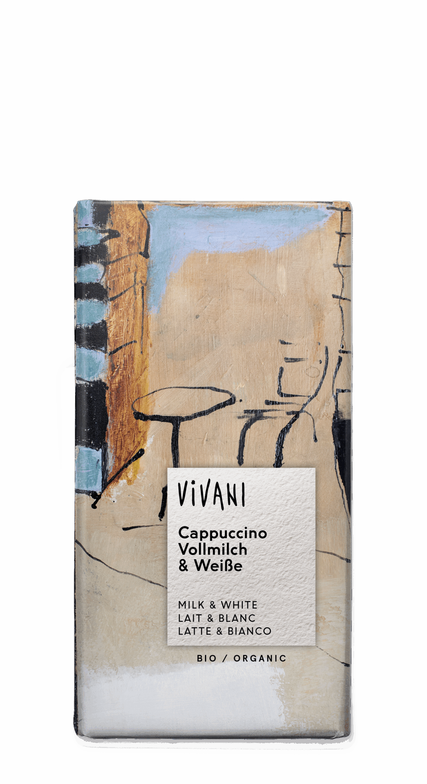 TABLETA CHOCOLATE BLANCO CAPPUCCINO - 100GR. - Imagen 2