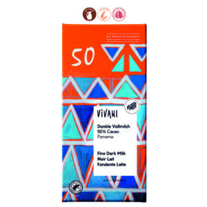 TABLETA CHOCOLATE NEGRO CON LECHE 50%  PANAMA AZUC