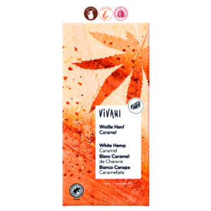 TABLETA CHOCOLATE BLANCO CAÑAMO CARAMELO FLOR DE S