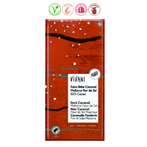 TABLETA CHOCOLATE NEGRO 62%  CARAMELO Y FLOR DE SA