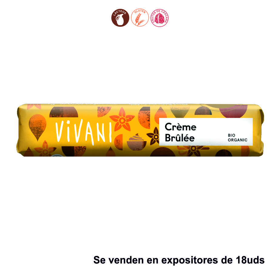 EXP BARRITAS CHOCOLATE LECHE CREME BRULEE - 18x40GR.