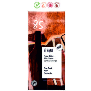 TABLETA CHOCOLATE NEGRO 85% STO DOMINGO - 80GR.