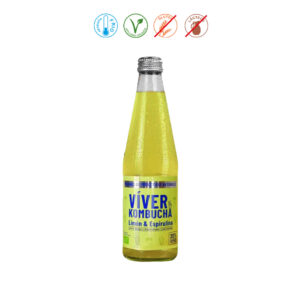 VIVER KOMBUCHA LIMON ESPIRULINA - 330ML.