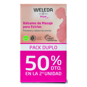 DUPLO BALSAMO MASAJE PARA ESTRIAS (2da. 50%) - 2x150ML.