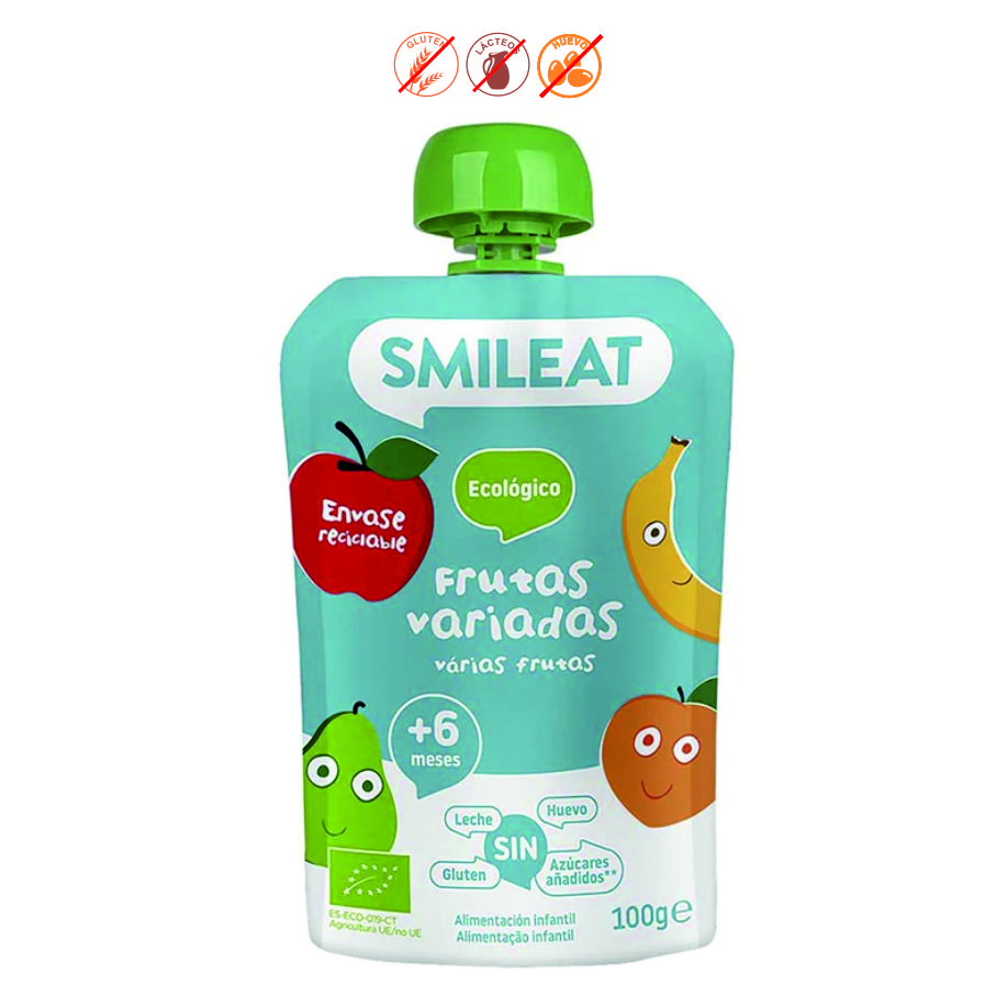 POUCH FRUTAS VARIADAS (+6M) - 100GR.
