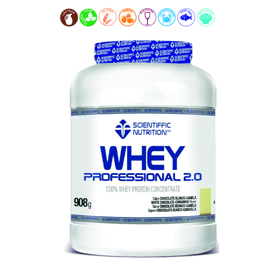 WHEY PROFESSIONAL 2.0 CHOCO BLANCO CANELA - 908GR.