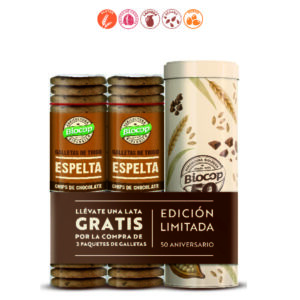 GALLETA ESPETA CHIPS CHOCOLATE LATA - 2x250GR.