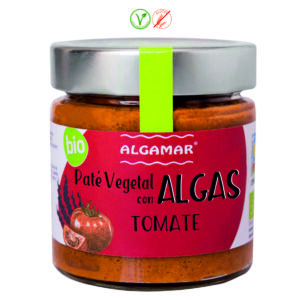 PATE VEGETAL CON ALGAS Y TOMATE BIO - 180GR.