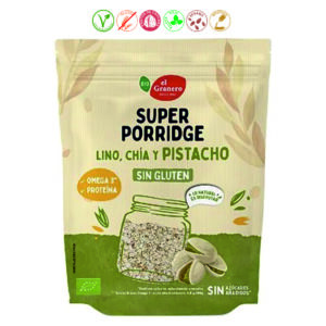 SUPERPORRIDGE LINO CHIA PISTACHO SG - 350GR.