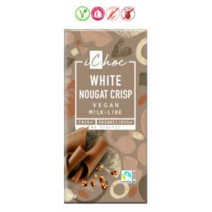 ICHOC CHOCOLATE BLANCO AVELLANA CRUJIENTE - 80GR.
