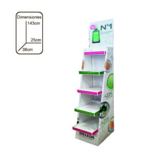 EXPOSITOR VACIO DUPLO ABEDUL ANTICELULITICO