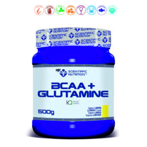 BCAA + GLUTAMINA SABOR LIMON - 500GR.