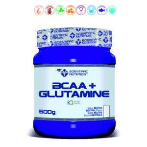 BCAA + GLUTAMINA SABOR NEUTRO - 500GR.
